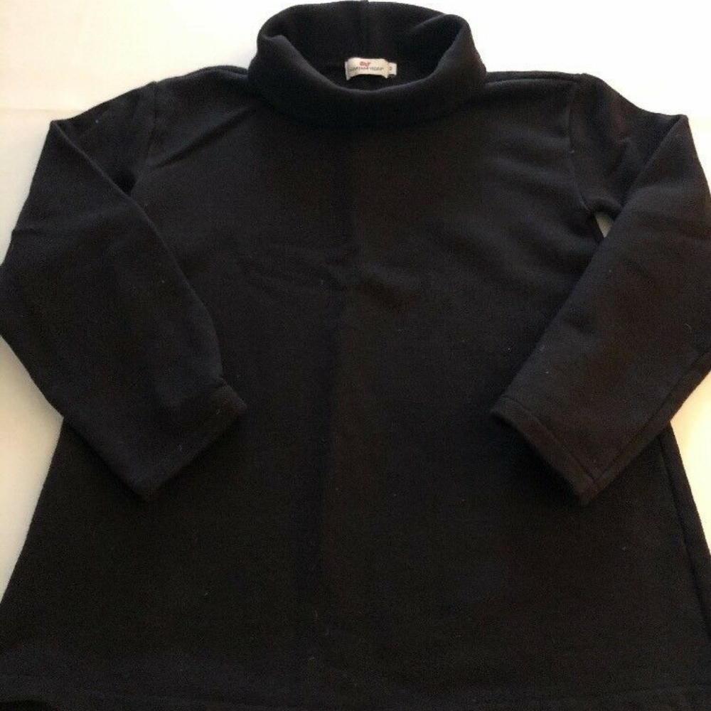 VINEYARD VINES Tunic Sweatshirt Top small black wh